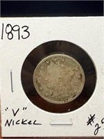 1893 V Nickel