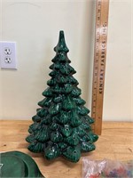 Ceramic Lighted Christmas Tree 17in