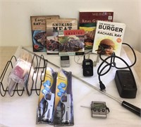 MODERN BBQ BOOKS, ROASTER, THERMOMETERS & MORE
