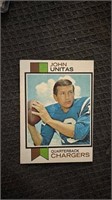 1973 Topps Johnny Unitas Chargers