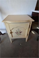Night Stand with Floral Theme