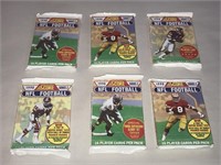 1990 Score Football Cards LOT of 6 Unopened Packs