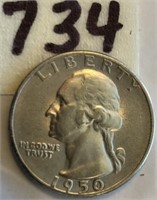 1950S Washington Silver Quarter