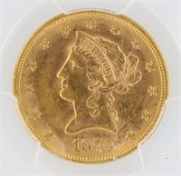 1879 Gold Eagle PCGS MS62 $10 Liberty Head