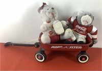 * Radio flyer wagon w/ Coca Cola  Plush are rough