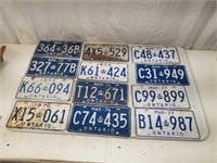1970s Ontario License Plate Lot