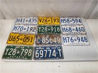 1966 Ontario License Plates