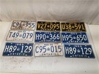 1969 Ontario License Plates