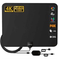 Sherry HDTV Antenna 250+ Miles - Supports 4K 1080p