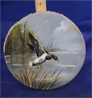 Oil on Canvas Round Painting