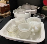 Corning Ware & Pyrex Dishes W/Lids.