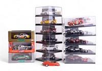 Diecast Porsche Model Cars in Display Cases (15)