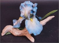 A porcelain figurine of Blue Sapphire Iris flower