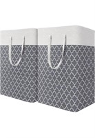 HomeHacks Laundry Baskets 2-Pack, Laundry Hamper