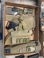 Flat of military items