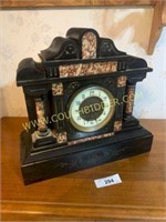 Antique Slate Heavy mantel clock