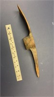 F1) Vintage pickax head, measures about 15 inches
