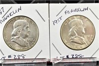 (2) Franklin Half Dollars: