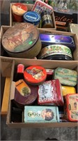3 Boxes of tins