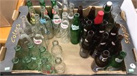 Box of beer bottles, pop bottles