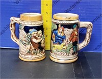 2 Vintage Beer Steins