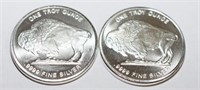 2-OZ PURE .999 FINE SILVER ROUNDS !