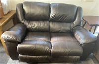 NEW LEATHER ELECTIC LOVESEAT