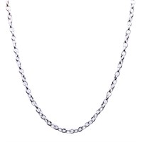 Silver Link Necklace 20"