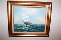 Oil Painting of Ship by: Peter Horn
