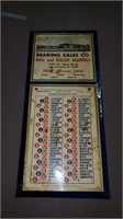 Vintage metal advertising sign for bearing sales