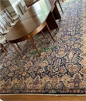 Extra large room size Persian style carpet. Blues