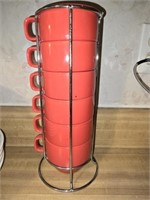 Decorative Metal Holder for 6 Cups