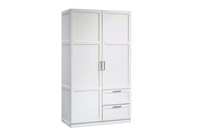 SAUDER TWO DOOR DRAWER WARDROBE ARMOIRE CLOTHES