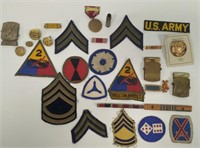25+ U.S.A. WW2 Military Medals Patches Insignias