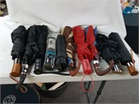 Lot of Ten Umbrellas including Weather Station