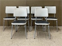 Six Vintage Wilchrome Mfg Co Chairs