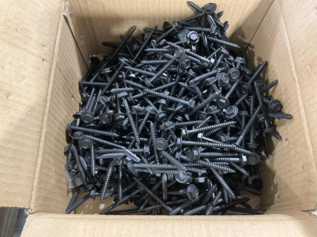 Box of #14-10 x 2 1/2 Hex washer Head Screws