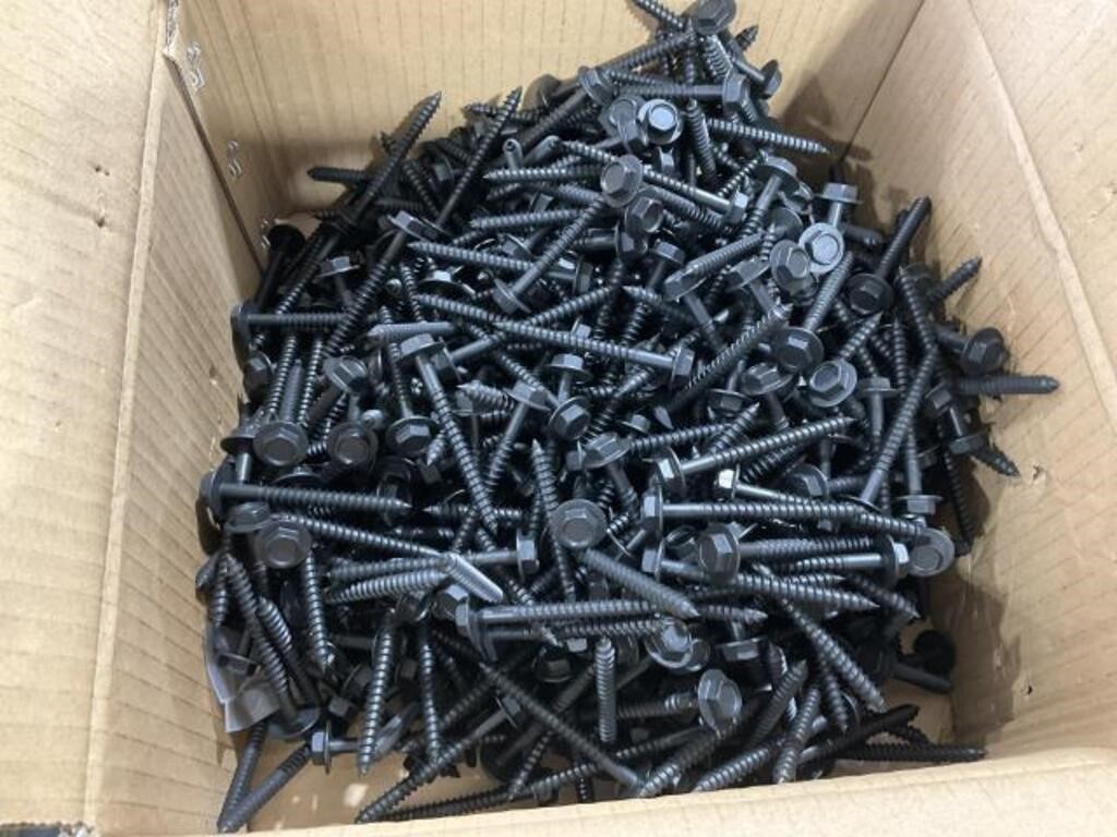 Box of #14-10 x 2 1/2 Hex washer Head Screws