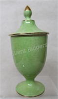 Royal Winton Lidded Green Vase