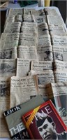 Vintage magazines and newspapers