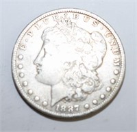 1887-O US MORGAN SILVER DOLLAR ! VERY NICE !