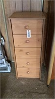 Small chest of drawers 17 x 16 x 40 tall, solid