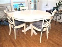 Painted Breakfast Table, Four Chairs