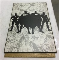 Justice league decor 13 x 19