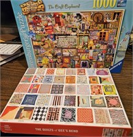 2 great 1000 piece puzzles.  Completed by me and