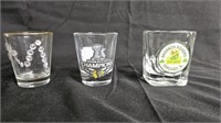 Set of 3 shot glasses. SHANNON ROVERS PIPE BAND