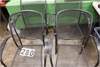 Set of 4 Metal Chairs