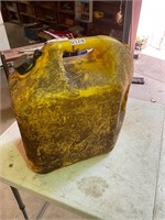 5-gallon yellow diesel jug- plastic