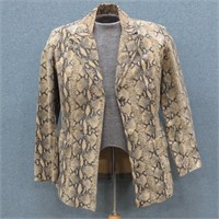 "DC Collection" Ladies Leather Snake Print Jacket