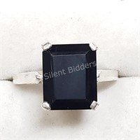 Sterling Silver, Onyx Ring